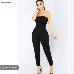 Isabelle Tube Jumpsuit - Black